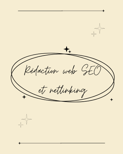 Rédaction web seo et netlinking